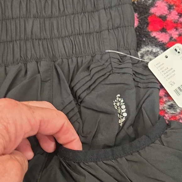 Free People Black Skorts with Elastic Waistband XS  fp6 - Picture 3 of 7